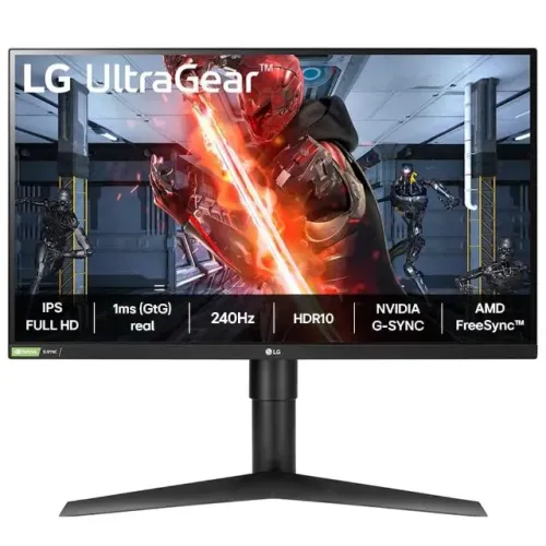 MONITOR GAMER 27" LG ULTRAGEAR 240HZ FULLHD IPS HDR10 27GN750 NOVO LACRADO!