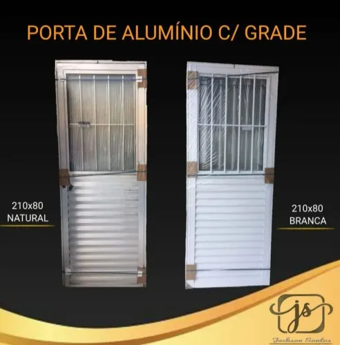 Porta de Alumínio B.r.a.n.c.o Promoção Entrega Grátis