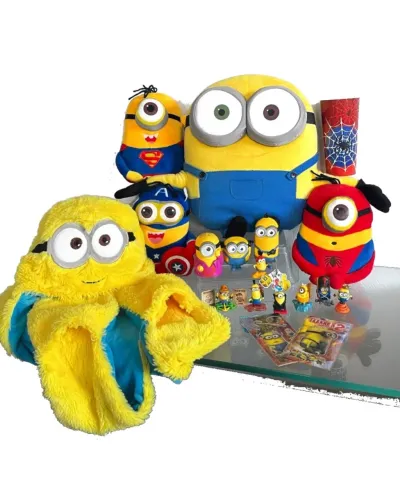 COLEÇÃO MINIONS - PELÚCIAS, MINIATURAS E ADESIVOS EXCLUSIVOS