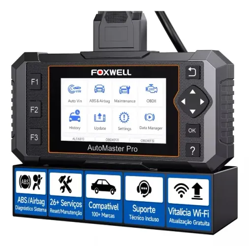 Scanner Automotivo Foxwell Nt650 Atualização Wi-fi 24+ Reset