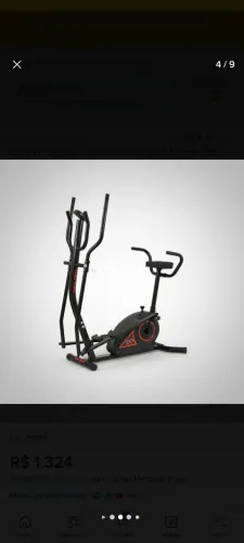 Elíptico + Bicicleta Double Training 2x1 Monitor Poli Sports