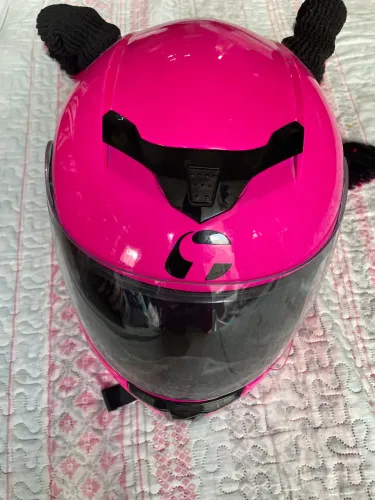 Capacete infantil taurus tamanho 53 feminino 