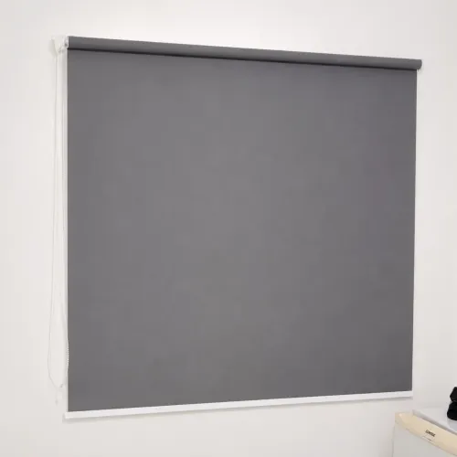 Cortina Persiana rolo Blackout cinza 1,40 x 1,40