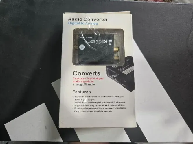 Adaptador Conversor de Áudio Digital (Óptico) para Analógico LE-5552