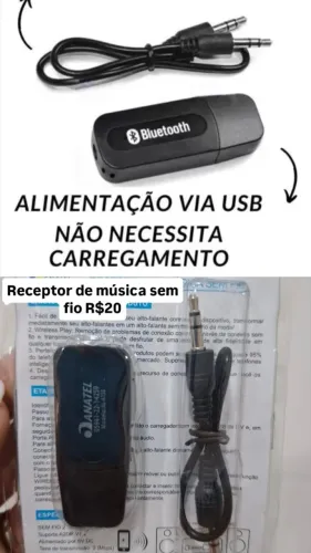 Receptor de música sem fio, car wireles novo