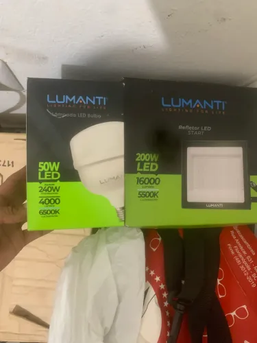 Lâmpada led e refletor 