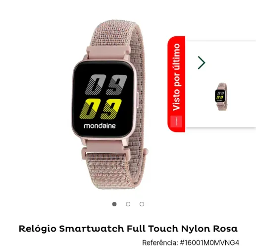 Relógio mondaine aprova de água e pulseira super leve 