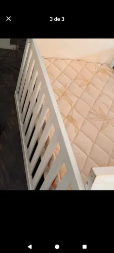Berço de MDF branco