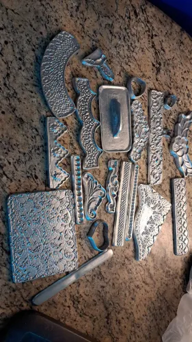 Utensílios de alumínio fundido para pasta americana.