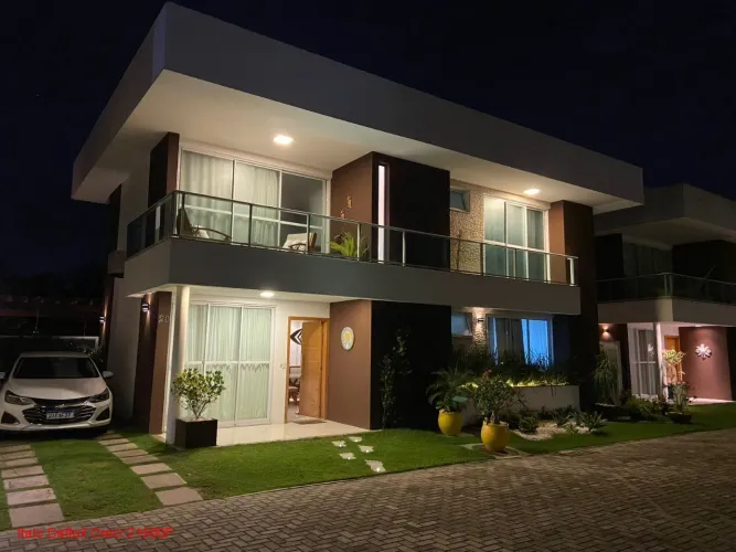 Excelente casa duplex 4 suítes, Em condomínio, total infra, Buraquinho, Lauro de Freitas -