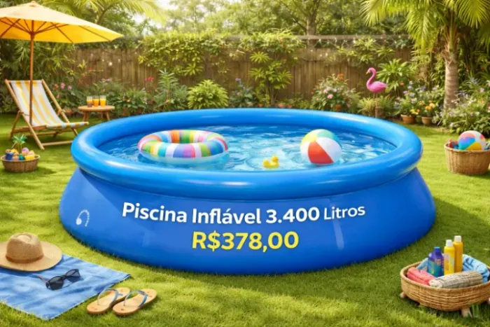Piscina Inflável 3.400 Litros