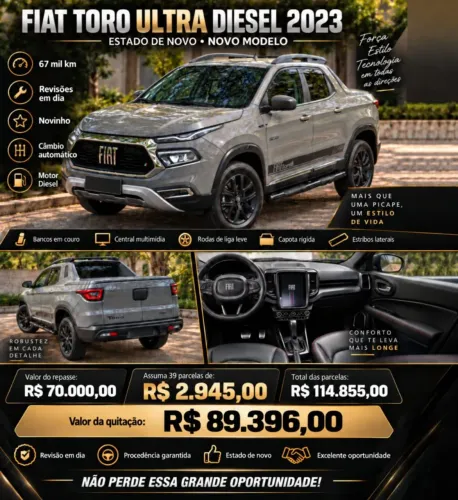 Fiat Toro Ultra 2.0 16V 4X4 Diesel AUT 2023