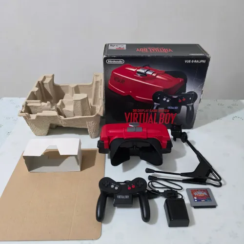 Virtual Boy Nintendo Completo na Caixa + 1 Jogo Original.+ 
