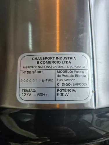 Panela de pressão elétrica fun kitchen