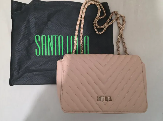 VENDO Bolsa Santa Lolla rosa nude