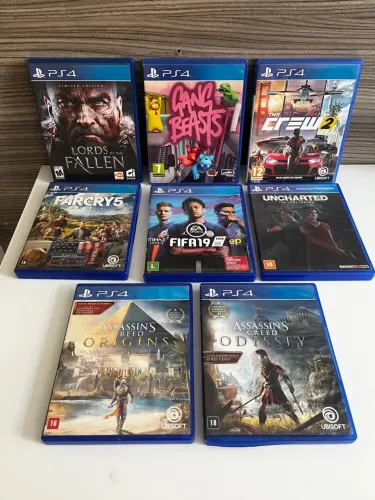 Jogos ps4, R$70 cada