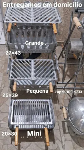 Churrasqueiras desmontáveis de Alumínio Fundido