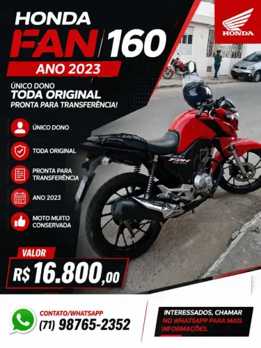 Moto Fan 160 2023 Unico dono
