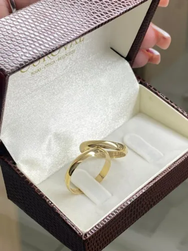 Aliança ouro 18k Gravação gratuita