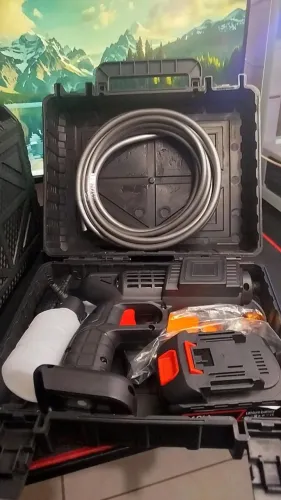 Lavadora de Jato Portátil a Bateria - Kit Completo