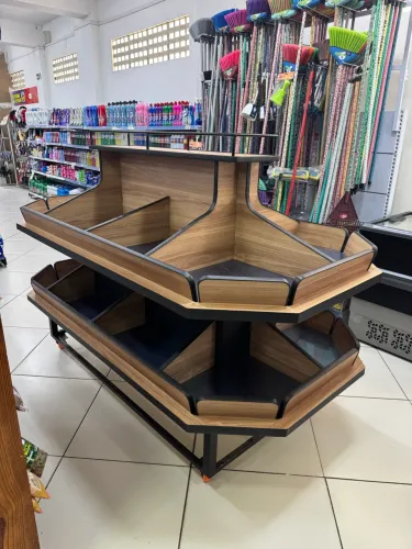 Espositor de frutas central Mdf naval