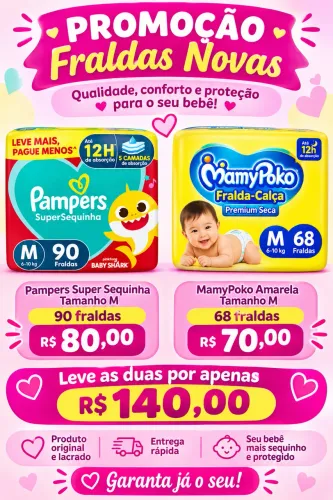 Promoção de fraldas