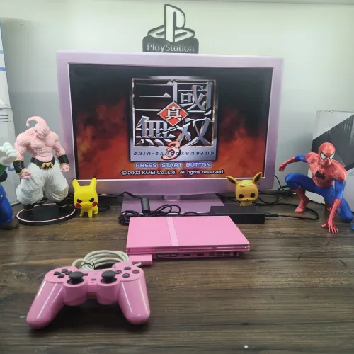 Playstation 2 slim edição rosa original