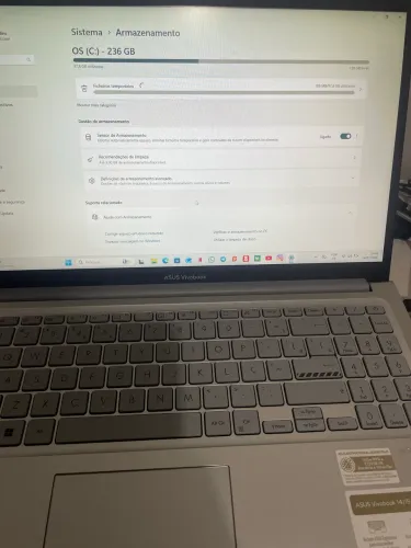 Notebook Asus 236GB Completo
