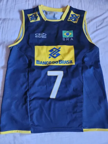 Camisa Oficial Olympikus da Seleção Brasileira masculina de vôlei (Giba)