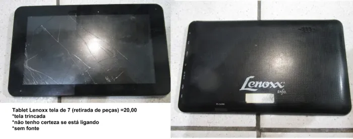 Tablet Lenoxx (retirada de peças)