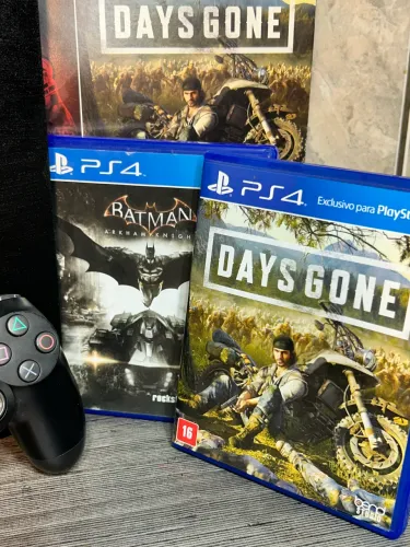Ps4 1 tb completo com caixa