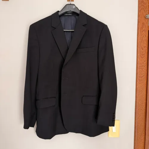 Terno Brooksfield Super 120 Australian Cool Wool preto