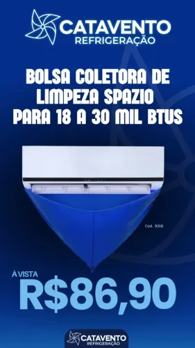 Bolsa coletora de limpeza split - 18k a 30k