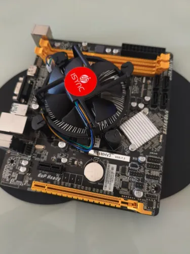 Kit i5+placa mãe+memória+cooler processador+ espelho 