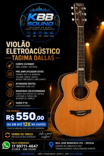 Violão Eletroacústico Tagima Dallas