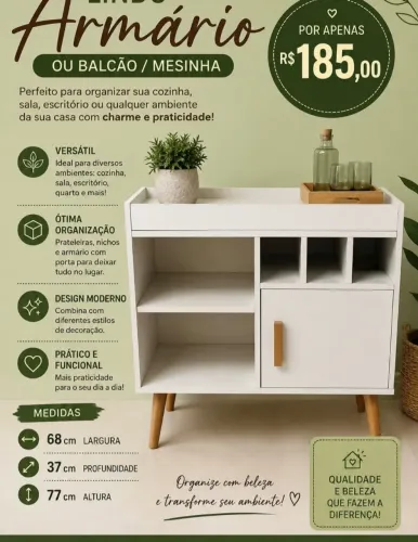 Vendo mesa/ armário de centro ou para Café