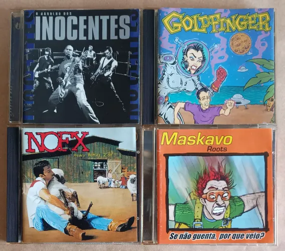 Lote de CD's - NOFX, Blues Etílicos, Kiss, BAD, Green Day, Sex Pistols, Fat Joe e outros
