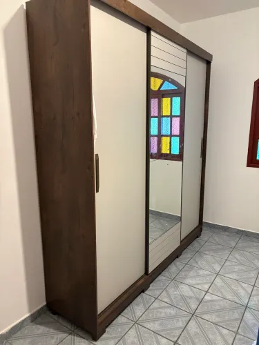 Guarda-roupa panan 3 portas espelho