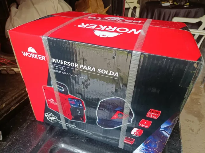 Máquina de solda  inversor Arc 130 60hz Worker Bivolt 