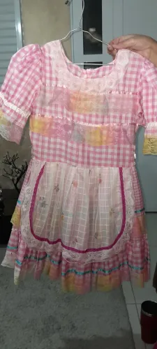 Vestido de festa junina infantil