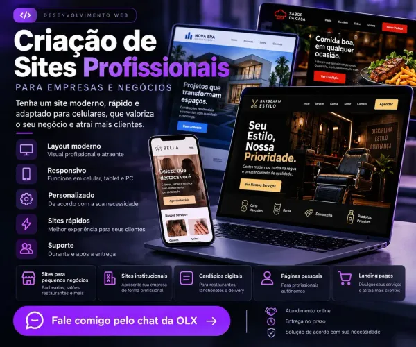 Criação de Sites Profissionais para Empresas e Negócios