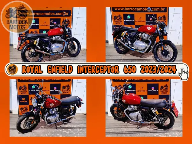 ROYAL ENFIELD INTERCEPTOR 650 VERMELHA 2023/2024