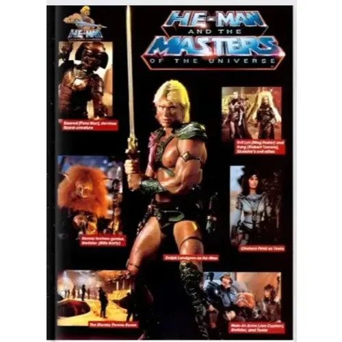 HE-MAN-MASTERS OF THE UNIVERSE-DOLPH LUNDGREN-PHOTOBOOK -FOTOS RARAS DO FILME DE 1987-CAPA