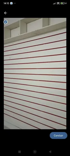 Painel expositor MDF canelado