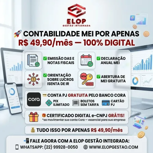 Contabilidade para MEI por apenas R$ 30/mês ? 100% digital