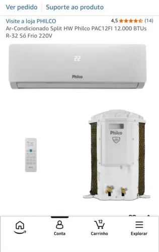 AR CONDICIONADO PHILCO 12.000 BTU?s LACRADO