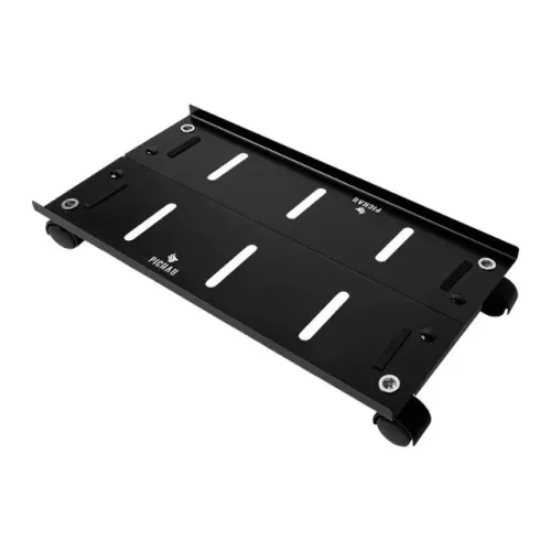 Suporte Para Gabinete Pichau KG100, Com Rodas, Regulagem de Largura, Preto,