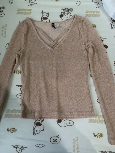 camiseta glitter dourada festa tam P