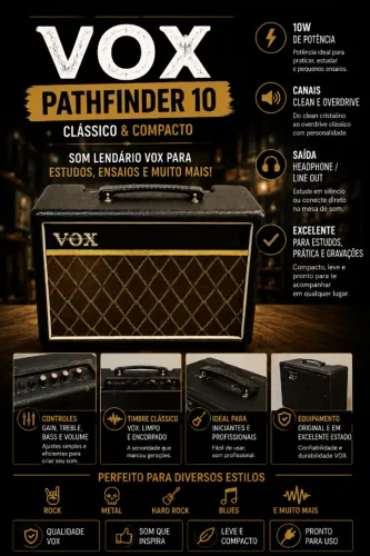 Vox Pathfinder 10 - 10W Cubo Amplificador | Original | Excelente Estado | Guitarra