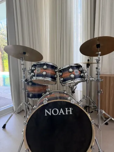 Bateria Acústica NOAH DC5 Wood Blue Fade - Completa